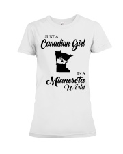 CANADIAN GIRL IN MINNESOTA Premium Fit Ladies Tee tile