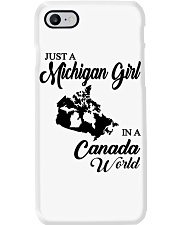 MICHIGAN GIRL IN CANADA Phone Case tile