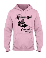 MICHIGAN GIRL IN CANADA Hooded Sweatshirt front
