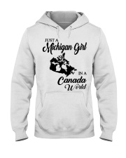 MICHIGAN GIRL IN CANADA Hooded Sweatshirt tile