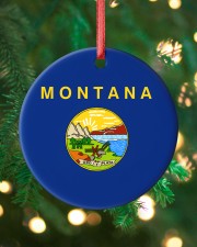 Flag Montana Circle ornament - single (porcelain) custom-circle-ornament-single-porcelain-lifestyle-11