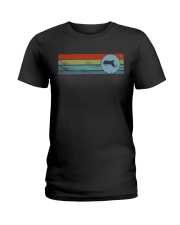 Circle Map Massachusetts Ladies T-Shirt tile