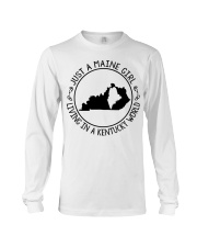 MAINE GIRL LIVING IN KENTUCKY Long Sleeve Tee tile