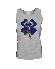 Flag North Dakota Four Leaf Clover Unisex Tank tile