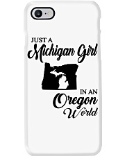 MICHIGAN GIRL IN OREGON Phone Case tile