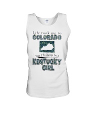 Kentucky Girl Life Took Me To Colorado Unisex Tank tile