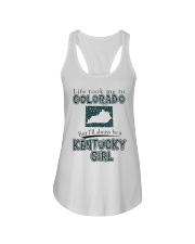 Kentucky Girl Life Took Me To Colorado Ladies Flowy Tank tile