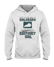 Kentucky Girl Life Took Me To Colorado Hooded Sweatshirt tile