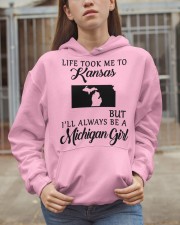 LIFE TOOK TO KANSAS BE A MICHIGAN GIRL Hooded Sweatshirt apparel-hooded-sweatshirt-lifestyle-07