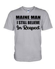 Maine Man I Still Believe In Respect V-Neck T-Shirt tile
