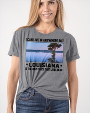 Louisiana Only Place Lives In Me Classic T-Shirt apparel-classic-tshirt-lifestyle-front-101