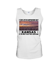 Kansas Only Place Lives In Me Unisex Tank tile