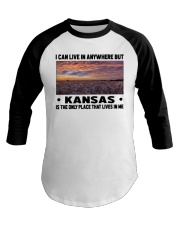 Kansas Only Place Lives In Me Baseball Tee tile
