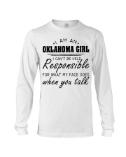 Oklahoma girl can't be held responsible Long Sleeve Tee tile