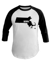 Massachusetts - Born Baseball Tee tile