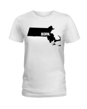 Massachusetts - Born Ladies T-Shirt tile