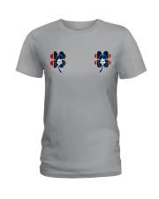 Mississippi Flag - Four Leaf Clover Ladies T-Shirt tile