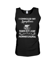 Google My Symptoms - Go To Pennsylvania Unisex Tank tile