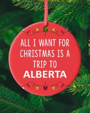 A Trip To Alberta Circle ornament - single (porcelain) custom-circle-ornament-single-porcelain-lifestyle-10