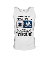 Began In Louisiana - May Live In Massachusetts Unisex Tank tile