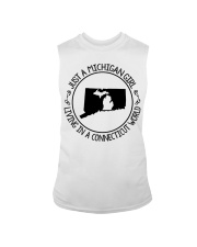 MICHIGAN GIRL LIVING IN CONNECTICUT Sleeveless Tee tile