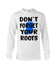 Indiana Map Don't Forget Your Roots Long Sleeve Tee tile