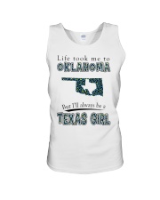 Texas Girl Life Took Me To Oklahoma Unisex Tank tile