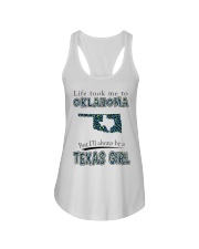 Texas Girl Life Took Me To Oklahoma Ladies Flowy Tank tile