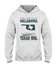 Texas Girl Life Took Me To Oklahoma Hooded Sweatshirt tile