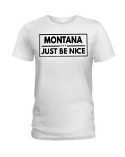 Montana Just Be Nice Ladies T-Shirt tile