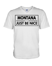 Montana Just Be Nice V-Neck T-Shirt tile