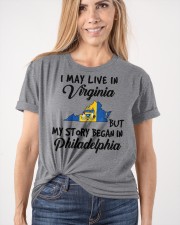 Began In Philadelphia - Live In Virginia Classic T-Shirt apparel-classic-tshirt-lifestyle-front-101
