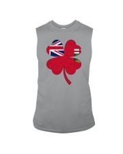 Flag Manitoba Four Leaf Clover Sleeveless Tee tile