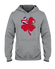 Flag Manitoba Four Leaf Clover Hooded Sweatshirt tile