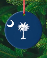 Flag South Carolina Circle ornament - single (porcelain) custom-circle-ornament-single-porcelain-lifestyle-10
