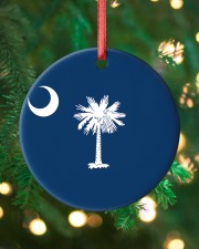 Flag South Carolina Circle ornament - single (porcelain) custom-circle-ornament-single-porcelain-lifestyle-11