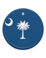 Flag South Carolina Circle ornament - single (porcelain) front