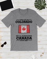 LIVE IN COLORADO CANADA IN MY DNA Classic T-Shirt lifestyle-mens-crewneck-front-17