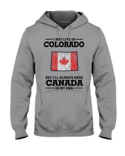 LIVE IN COLORADO CANADA IN MY DNA Hooded Sweatshirt tile