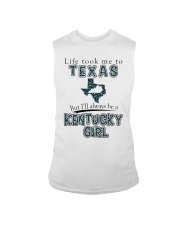 Kentucky Girl Life Took Me To Texas Sleeveless Tee tile