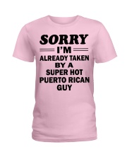 TAKEN BY PUERTO RICAN GUY Ladies T-Shirt front