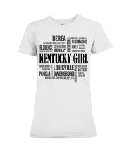 Kentucky girl cities Premium Fit Ladies Tee tile