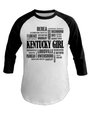 Kentucky girl cities Baseball Tee tile