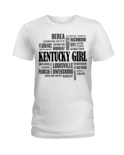 Kentucky girl cities Ladies T-Shirt tile