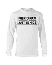 Puerto Rico Just Be Nice Long Sleeve Tee tile