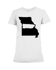 MAP PUERTO RICO IN MISSOURI Premium Fit Ladies Tee tile