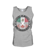 LIVING IN MEXICO CANADIAN ROOTS Unisex Tank tile