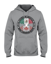 LIVING IN MEXICO CANADIAN ROOTS Hooded Sweatshirt tile