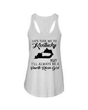 LIFE TOOK ME TO KENTUCKY BE A PUERTO RICAN GIRL Ladies Flowy Tank tile