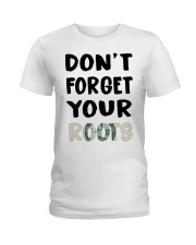 Staten Island Flag Don't Forget Your Roots Ladies T-Shirt tile